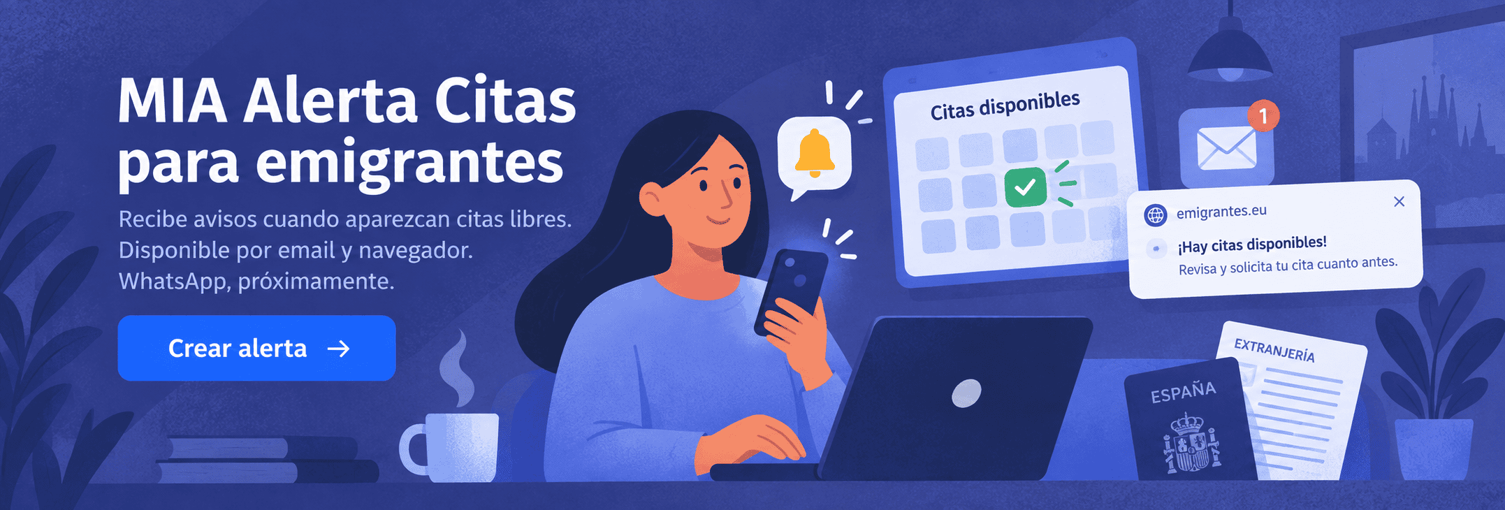 MIA Alertas de Citas para emigrantes